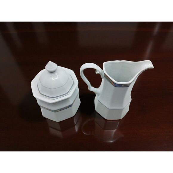 vintage christopher stuart southwest porcelain sugar and creamer - Picture 2 of 15